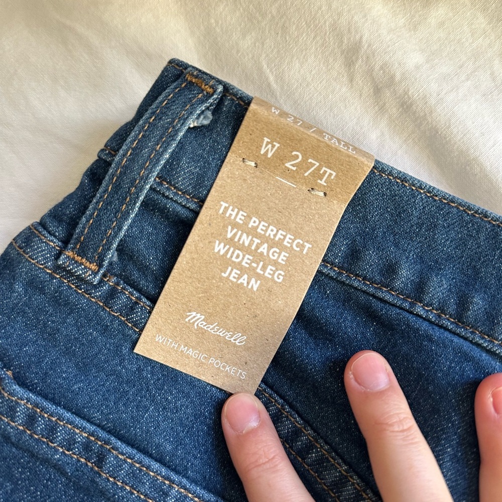 Madewell NWT Perfect Vintage Wide Leg Jean